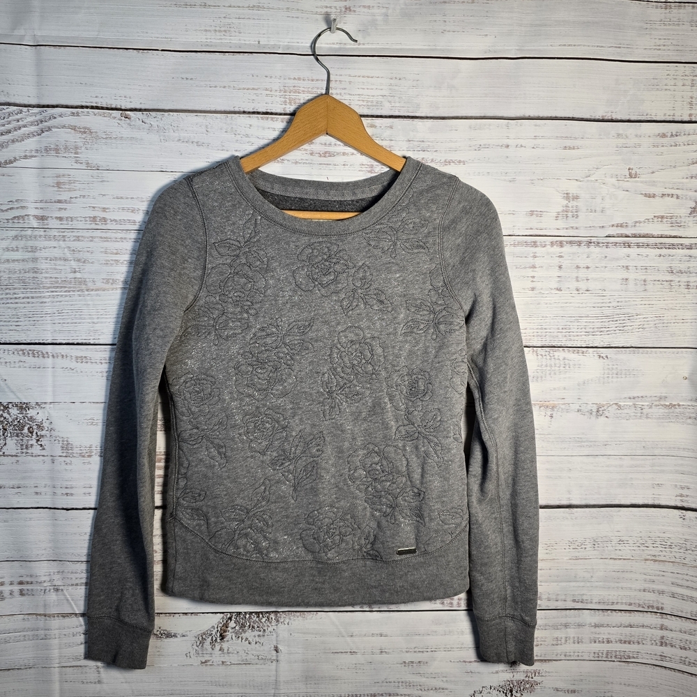 Abercrombie‎ & Fitch Gray Floral